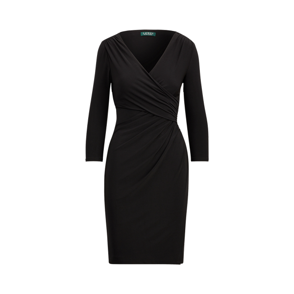 Faux-Wrap Jersey Dress Lauren in 1