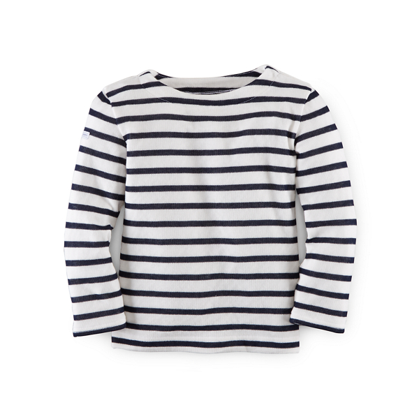 Aviator Navy Multi Striped Jacquard Top Girls 2-6x 1