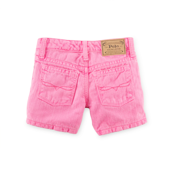 Pink Denim Short Girls 2-6x 2