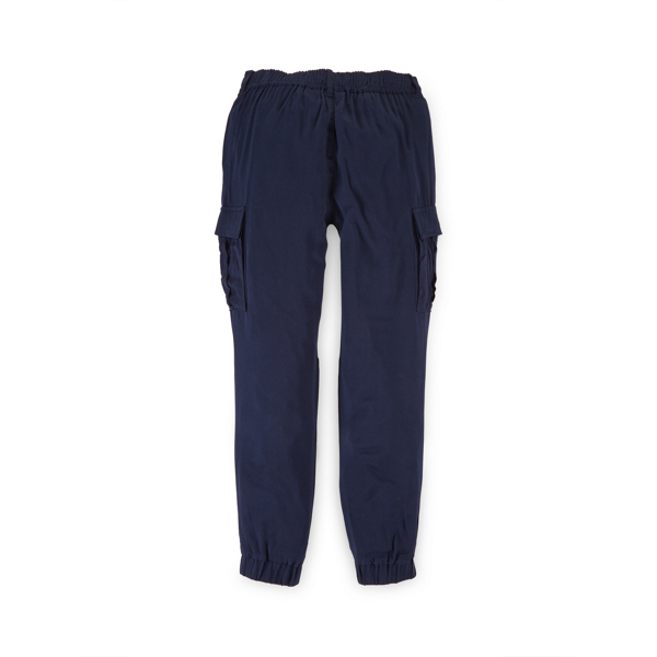 Navy Twill Cargo Pant Girls 7-16 2