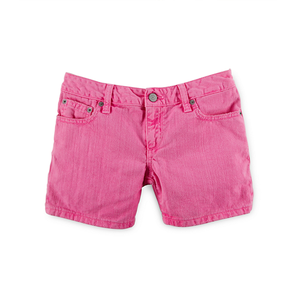 Pink Denim Short Girls 7-16 1