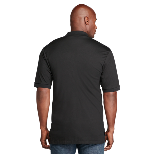 Black Soft Cotton Polo Shirt Big & Tall 3