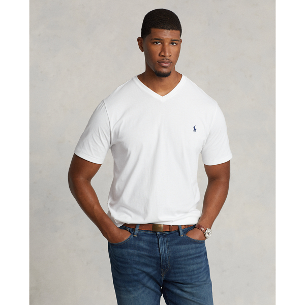 Men s White Big Tall T Shirts Ralph Lauren