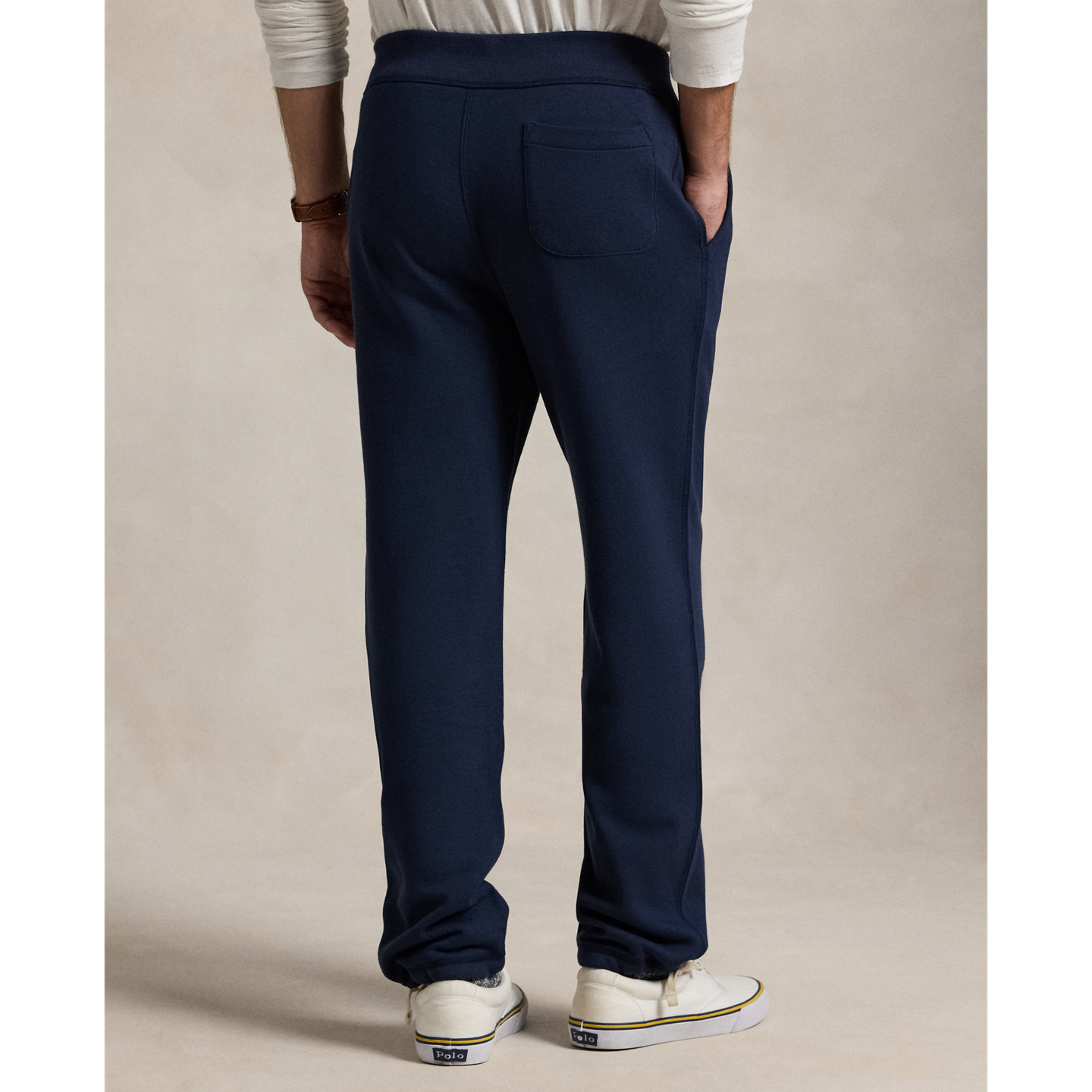 Мужские брюки Ralph Lauren Fleece Sweatpant, цвет: Тёмно-синий — фото 2