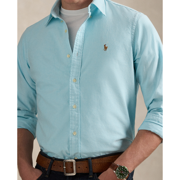 Aegean Blue The Iconic Oxford Shirt Polo Ralph Lauren 6