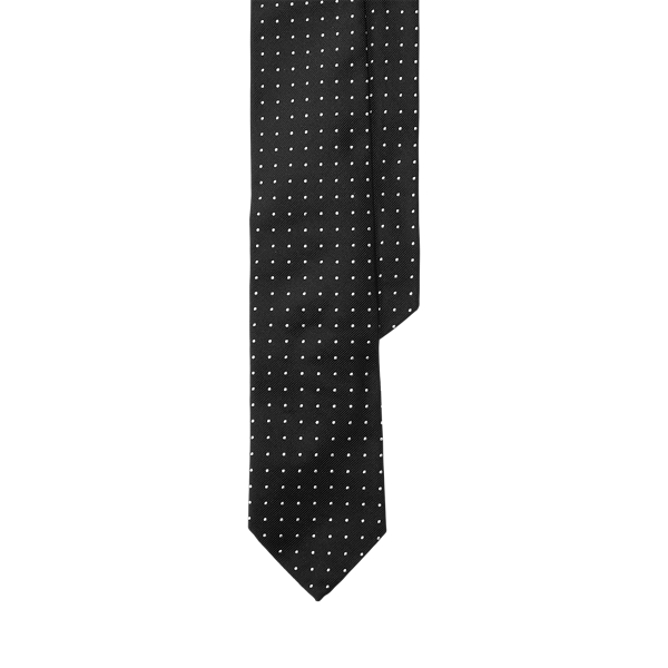 Dotted Silk Repp Narrow Tie Polo Ralph Lauren 1