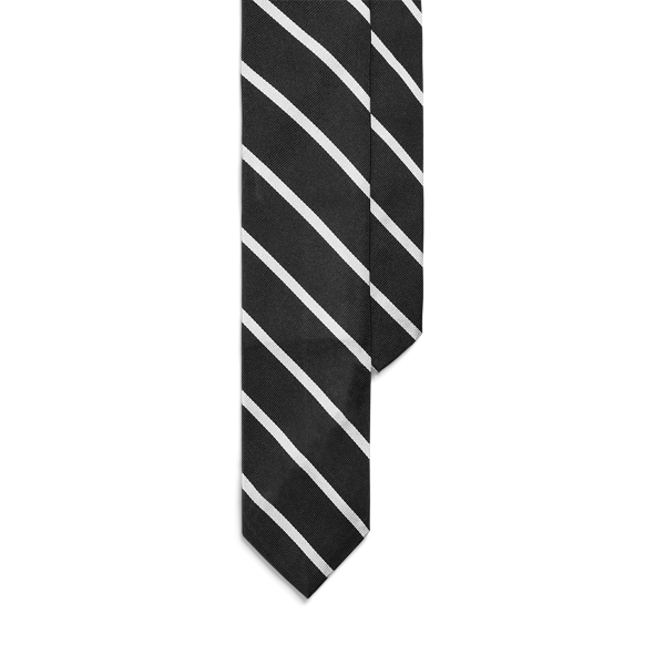 Seidenrips-Krawatte mit Streifen Polo Ralph Lauren in 1