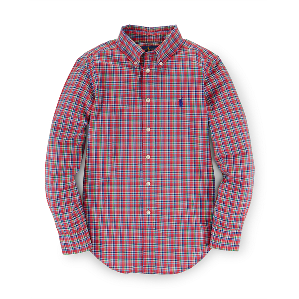 Pink Multi Blake Plaid Cotton Shirt Boys 8-20 1