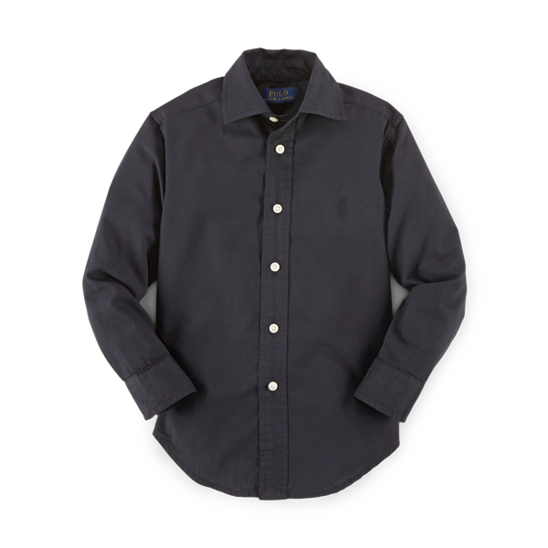 Polo Black Custom-Fit Cotton-Blend Shirt Boys 8-20 2