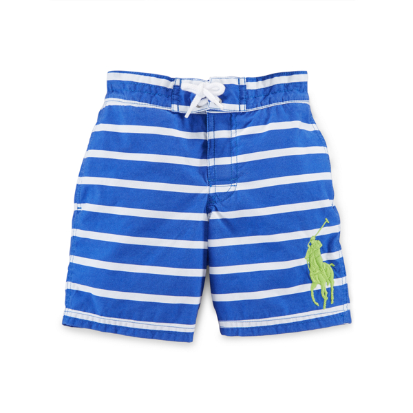 Royal/White Stripe Sanibel Striped Swim Trunk Boys 2-7 3