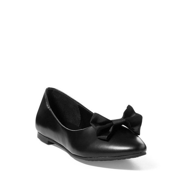 Black Leather Nala Ballet Flat Child 2