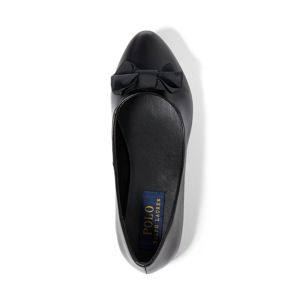 Black Leather Nala Ballet Flat Child 3