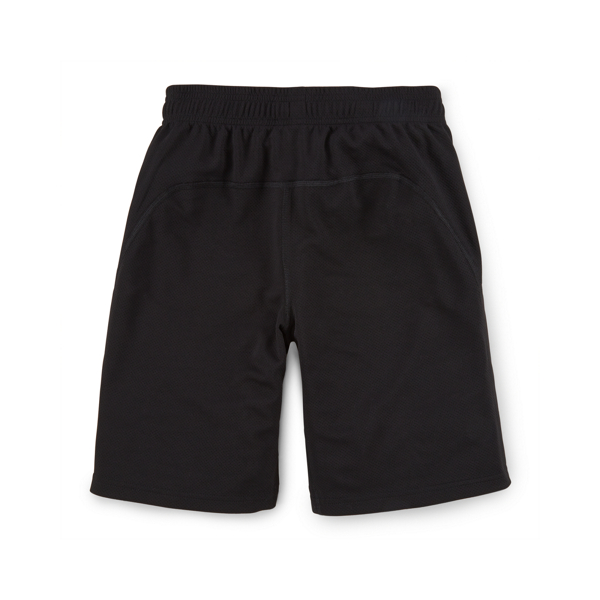 Polo Black Mesh Athletic Short Boys 8-20 2