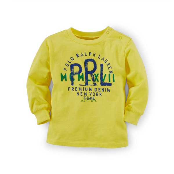 Beach Lemon Cotton Long-Sleeve Graphic Tee Baby Boy 2