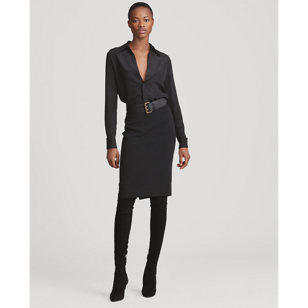 Cindy Wool Pencil Skirt Ralph Lauren Collection 1