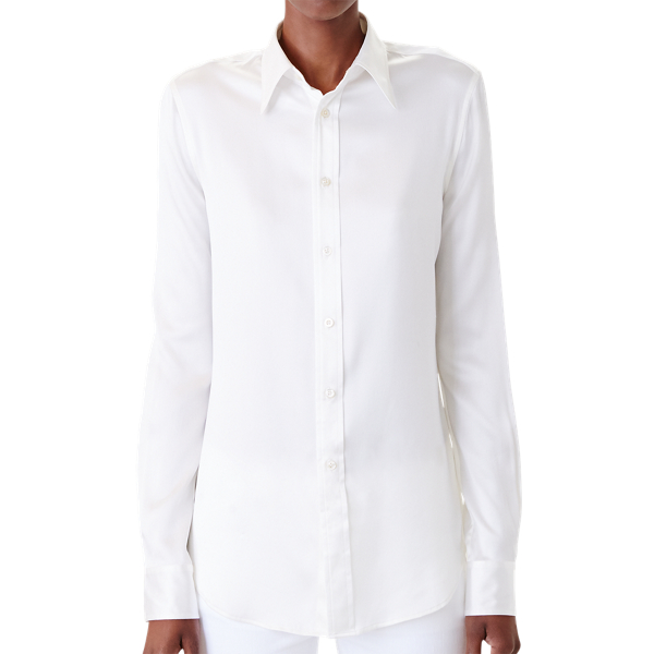 Cream Cindy Silk Shirt Ralph Lauren Collection 3
