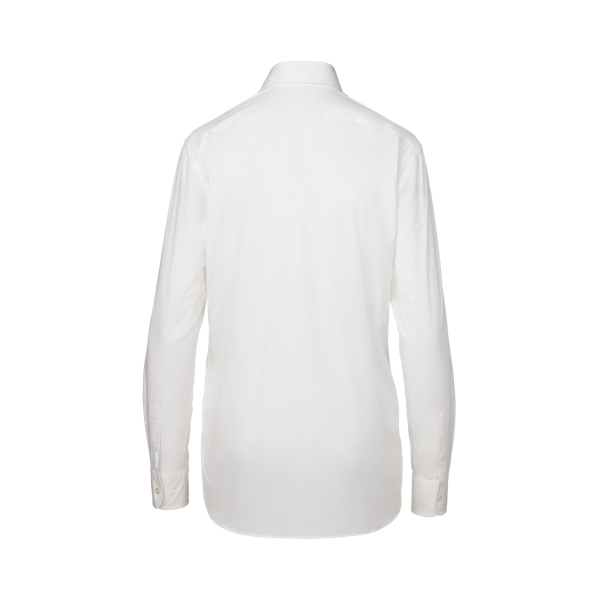 White Adrien Cotton Broadcloth Shirt Ralph Lauren Collection 2