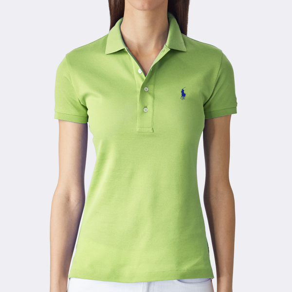 Acid Green Cotton Piqu&eacute; Polo Shirt Ralph Lauren Collection 3