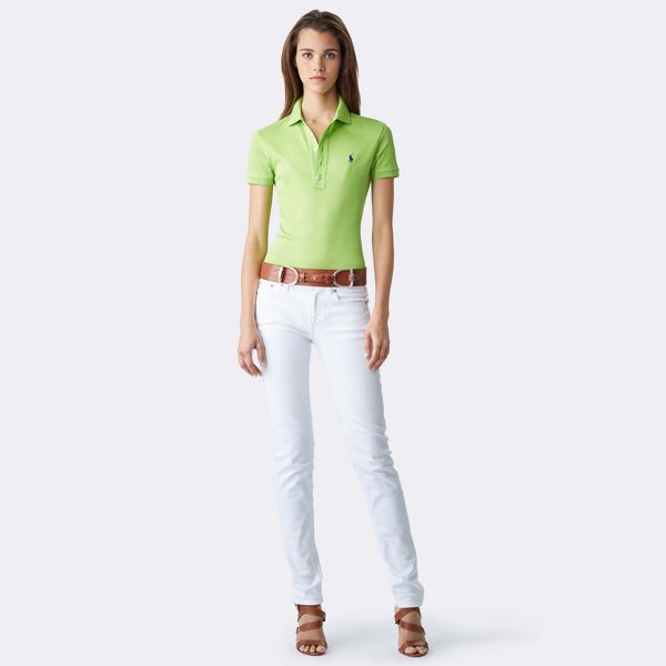 Acid Green Cotton Piqu&eacute; Polo Shirt Ralph Lauren Collection 4