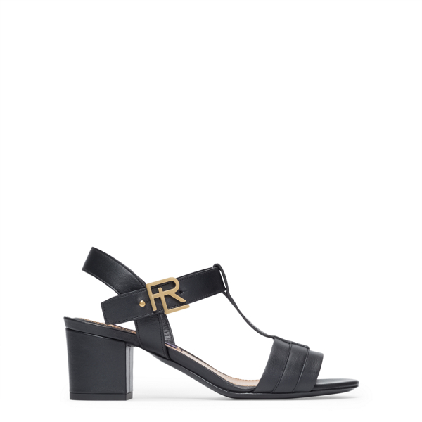 Black Paityn Nappa Leather Sandal Ralph Lauren Collection 3