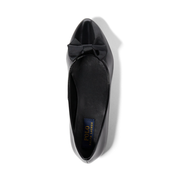 Black Leather Nala Ballet Flat Junior 3