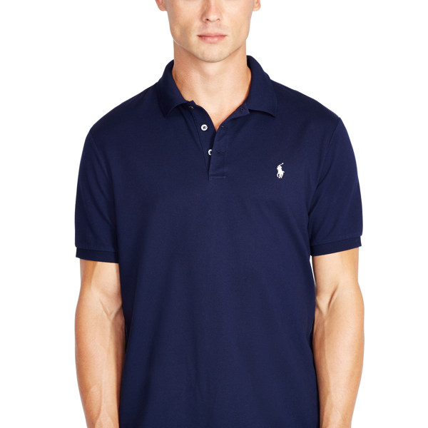 French Navy Custom Fit Stretch Mesh Polo Polo Ralph Lauren 3
