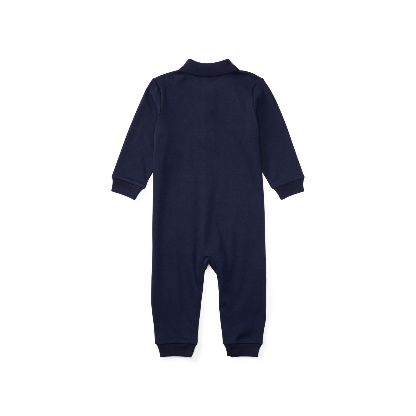 Детский комбинезон Ralph Lauren Polo Pony Soft Cotton Polo Coverall, цвет: Тёмно-синий — фото 1