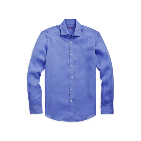 Ralph Lauren purpl label リネン シャツ ネイビー XL 三越伊勢丹 | RALPH LAUREN PURPLE LABEL/ラルフローレン
