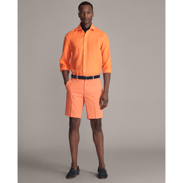 Orange Aston Linen Sport Shirt Purple Label 3