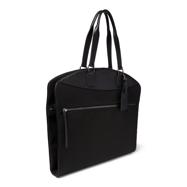 Black Nylon-Calfskin Garment Bag Purple Label 4