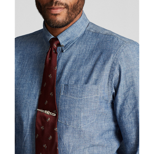 Slim Fit Chambray Shirt