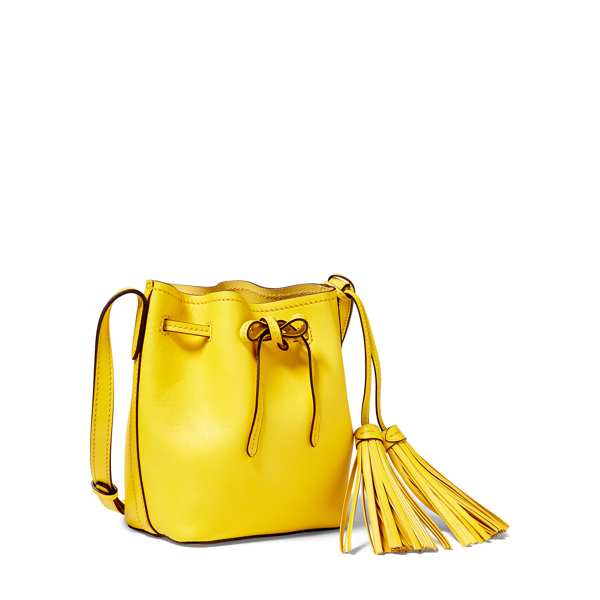 RALPH LAUREN good SOFT LEATHER BUCKET BAG