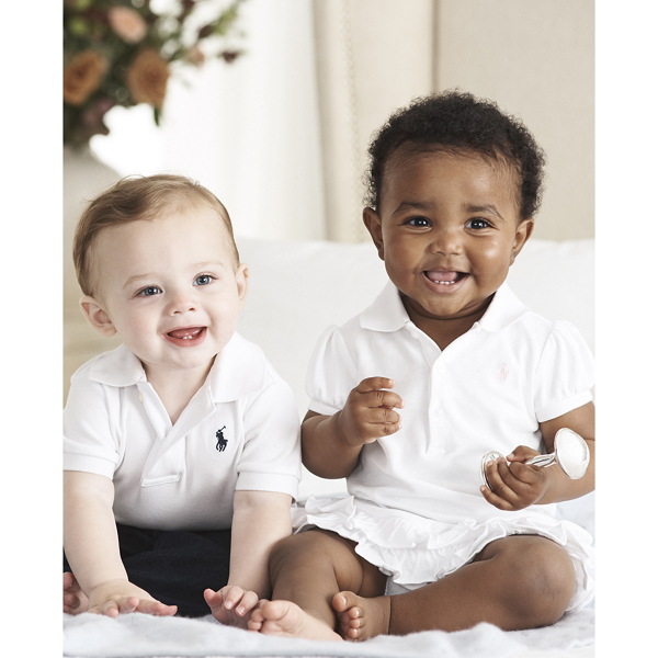 Baby boy white polo shirt best sale