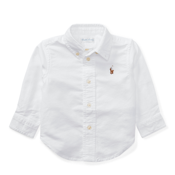 White Blake Cotton Oxford Shirt Baby Boy 1