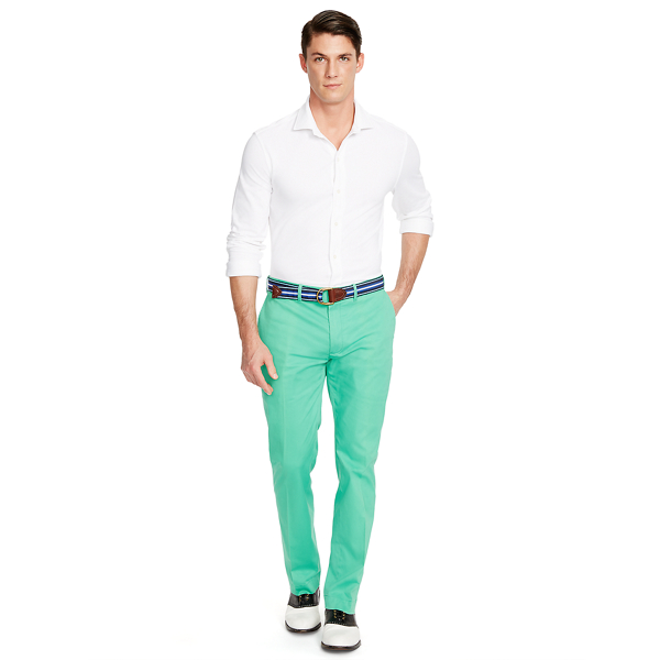 South Hampton Green Range-Fit Stretch Chino Polo Golf 1