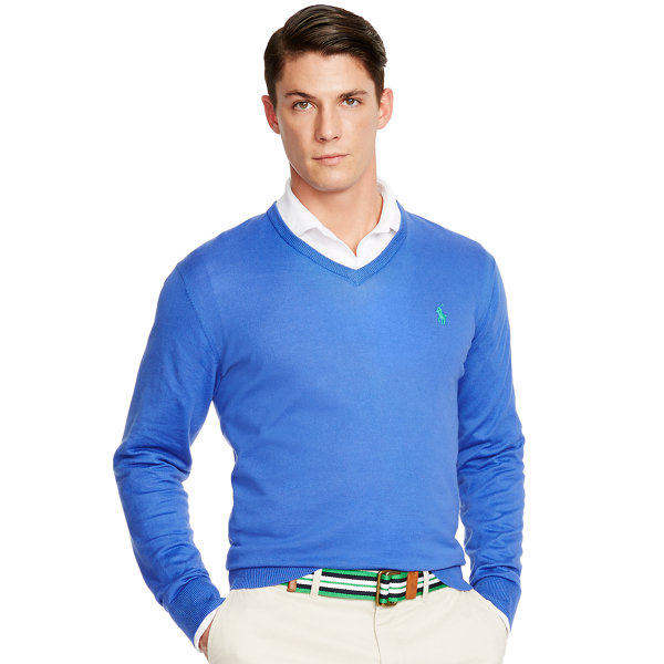 Pima Cotton V Neck Sweater