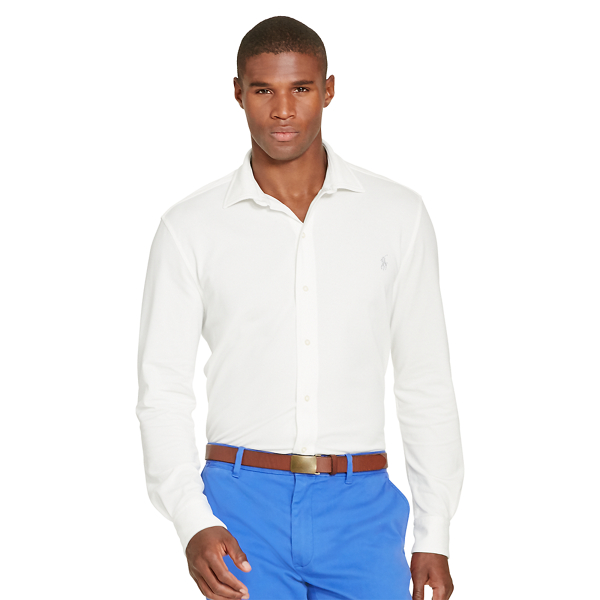White Estate Performance Sport Shirt Polo Golf 1