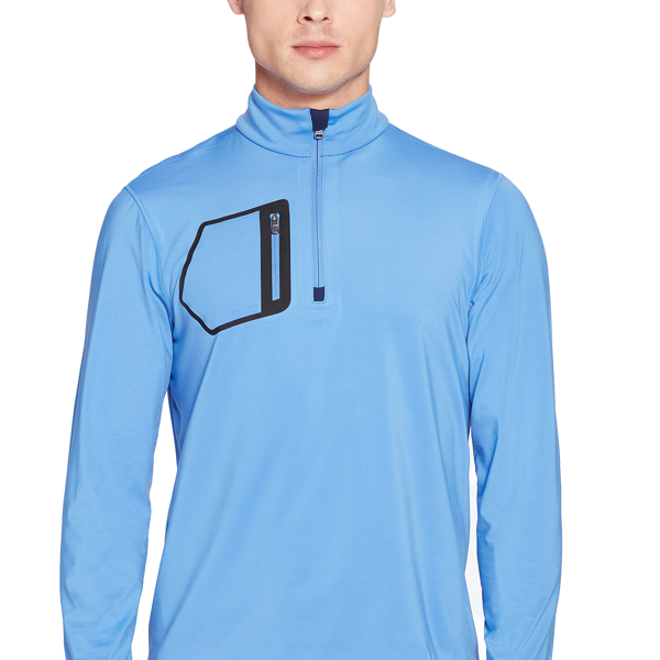 Regal Blue Tech Jersey Half-Zip Pullover RLX Golf 3