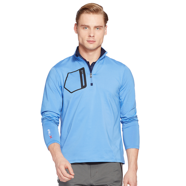 Regal Blue Tech Jersey Half-Zip Pullover RLX Golf 1