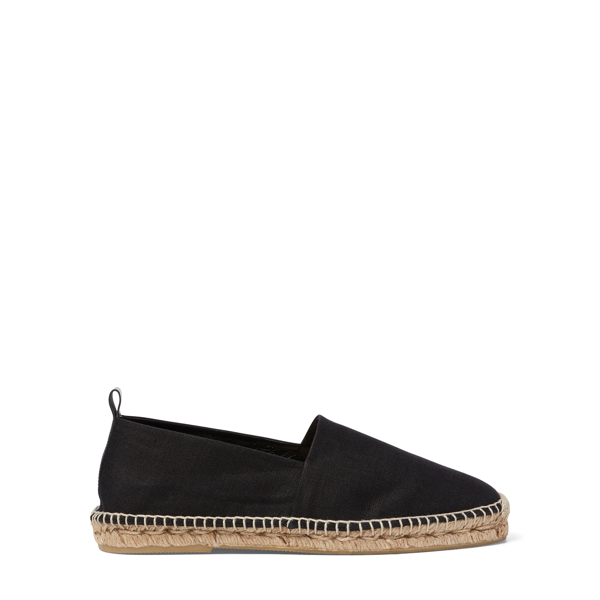 Black Bowsworth Linen Espadrille Purple Label 3