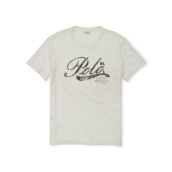Deckwash White Cotton Jersey Graphic T-Shirt Polo Ralph Lauren 1