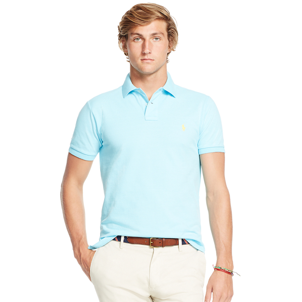 Slim Fit Mesh Polo Shirt Polo Ralph Lauren 1