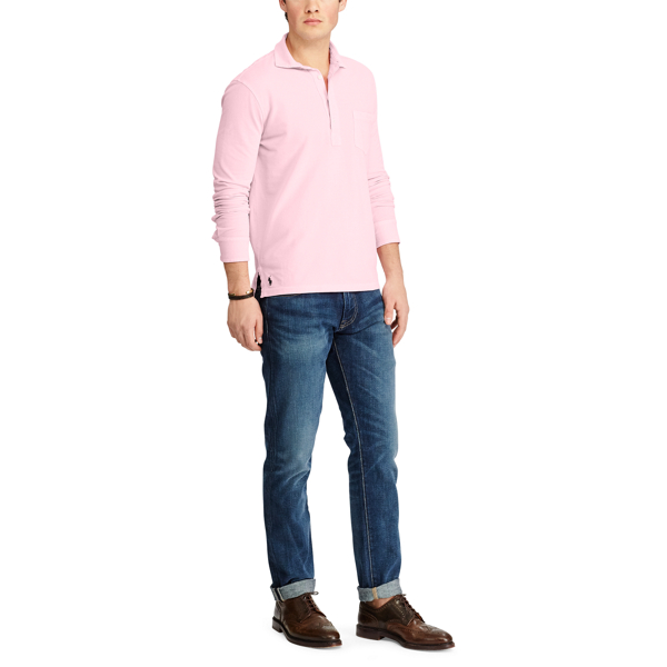 Carmel Pink Featherweight Mesh Popover Polo Ralph Lauren 2