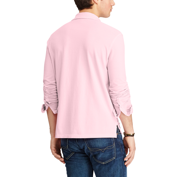 Carmel Pink Featherweight Mesh Popover Polo Ralph Lauren 4