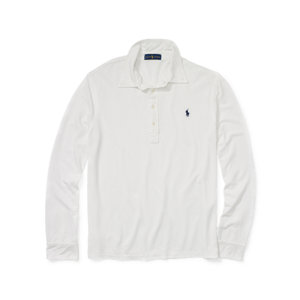 White Featherweight Mesh Popover Polo Ralph Lauren 1