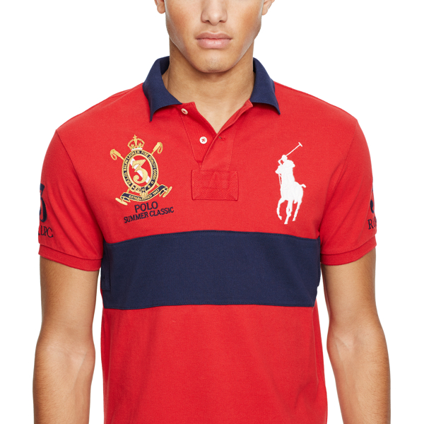 RL 2000 Red Custom Fit Mesh Polo Shirt Polo Ralph Lauren 3