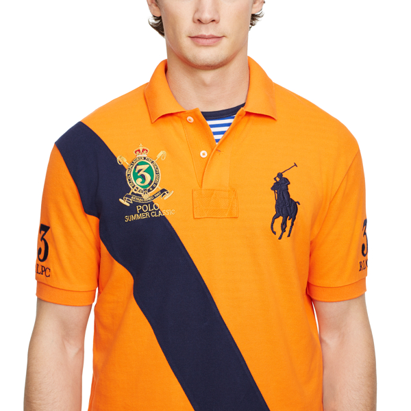 Pure White Custom Fit Performance Polo Polo Ralph Lauren 3