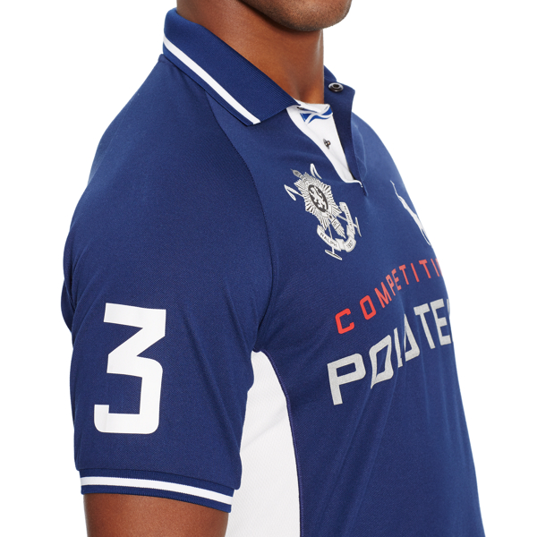 Holiday Navy/White BlackWatch Custom Fit Polo Polo Ralph Lauren 3