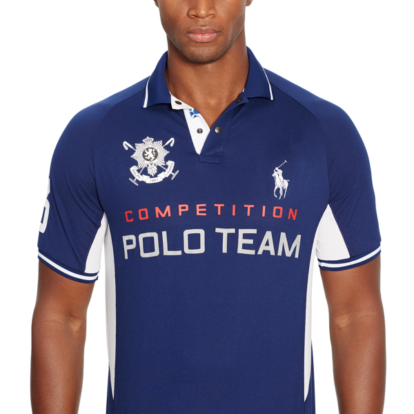 Polo RL Men's Big and Tall Black Watch Polo Team Shirt