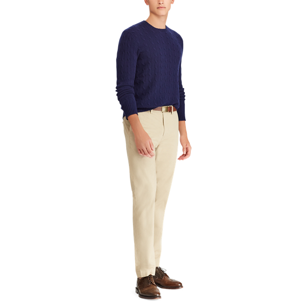 Classic Khaki Stretch Classic Fit Chino Trouser Polo Ralph Lauren 3